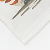 リトルキツネ パーソナライズされた フリースブランケット (角)