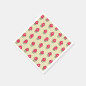 リトルキノコイラストレーション スタンダードカクテルナプキン (角)