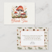 リトルキノコフローラビー誕生日ありがとう ノートカード (正面/裏面)