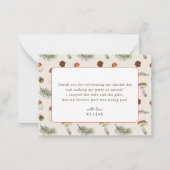 リトルキノコフローラビー誕生日ありがとう ノートカード (裏面)