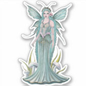 リトルキノコ妖精アートby Renee Lavoie シール (正面)