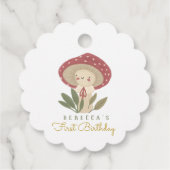 リトルキノコ誕生日ギフトラベル フェイバータグ (裏面)