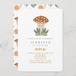 リトルキノコ誕生日招待状 招待状
