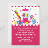 リトルキャンディーショップ招待状 招待状 (正面)