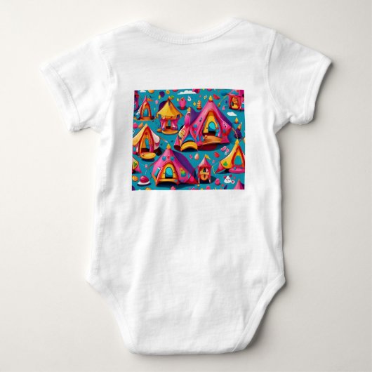 リトルキャンパーガッドテント ベビーボディスーツ (裏面)