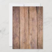 リトルキャンパー素朴ボーイ赤ちゃんシャワーウッドランド 招待状 (裏面)