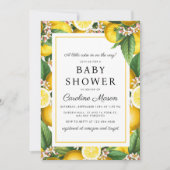 リトルキューティベイビーシャワー 招待状 (正面)