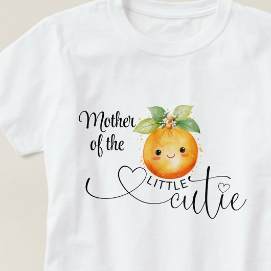 リトルキューティーオレンジのママになる人 Tシャツ