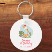 リトルキリン（ガールサファリアニマル）誕生日 キーホルダー (正面)