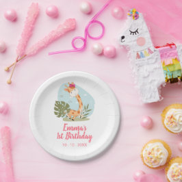 リトルキリン(ガールサファリアニマル)誕生日 ペーパープレート