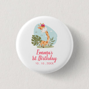 リトルキリン(ガールサファリアニマル)誕生日 缶バッジ