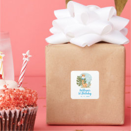 リトルキリン(ボーイサファリアニマル)誕生日 スクエアシール