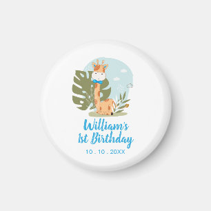 リトルキリン(ボーイサファリアニマル)誕生日 マグネット