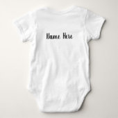 リトルキングクレヨンスタイルライオンクブ ベビーボディスーツ (裏面)