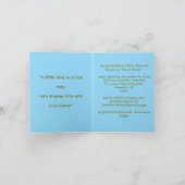 リトルキングベビーシャワー招待状 招待状 (内部)