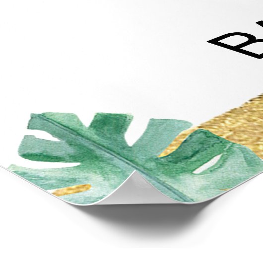 リトルキングライオンクラウンベビーシャワーウェルカムサイン ポスター (角)