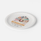 リトルキーサンクスギビング任意の年齢誕生日 ペーパープレート (アングル)