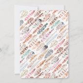 リトルキーサンクスギビング任意の年齢誕生日 招待状 (裏面)