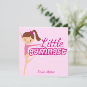 リトルギムナストかわいらしピンクカスタムの子供体操 カード (スタンド正面)