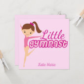 リトルギムナストかわいらしピンクカスタムの子供体操 カード (正面/裏面インサイチュ)