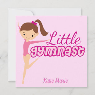 リトルギムナストかわいらしピンクカスタムの子供体操 カード