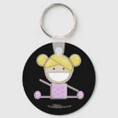 リトルギムナストガールシェイプアップキーチェーン キーホルダー (正面)