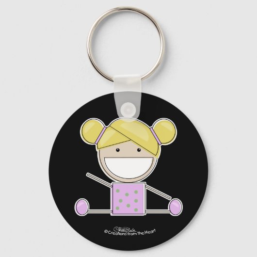 リトルギムナストガールシェイプアップキーチェーン キーホルダー (正面)