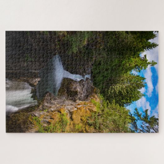 リトルクァリクム滝バンクーバーアイランドカナダ ジグソーパズル (横)