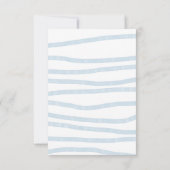 リトルクジラ海の下の最初の誕生日 サンキューカード (裏面)