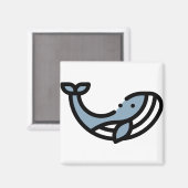 リトルクジラ マグネット (正面/裏面)