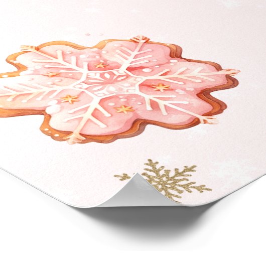 リトルクッキーああ何おもしろいクリスマスウェルカム ポスター (角)