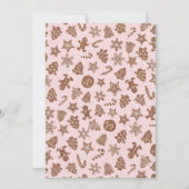 リトルクッキーガールベビーシャワー 招待状 (裏面)