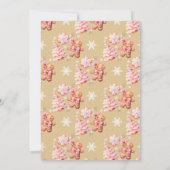 リトルクッキークリスマス1歳の誕生日 招待状 (裏面)