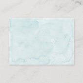 リトルクッキーブルーボーイベビーシャワーおむつラッフル エンクロージャーカード (裏面)