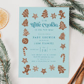 リトルクッキーボーイ赤ちゃんシャワー 招待状