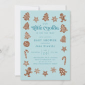 リトルクッキーボーイ ベビーシャワー 招待状 (正面)