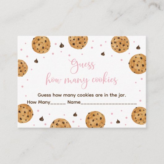 リトルクッキー ピンクガール ギャスハウメニーゲーム エンクロージャーカード (正面)