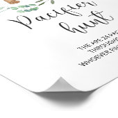 リトルクマおしゃぶり狩りベビーシャワーゲーム ポスター (角)