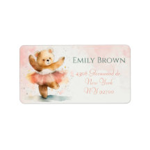 リトルクマのバレリーナ水の色ピンク誕生日