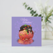 リトルクリスマスキャットライトガーランドウィンター魔法 シーズンカード (スタンド正面)