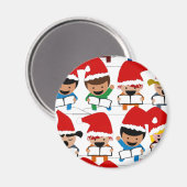 リトルクリスマスキャロラー マグネット (正面/裏面)