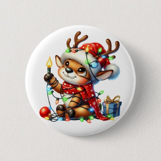 リトルクリスマストインデナー 缶バッジ (正面)