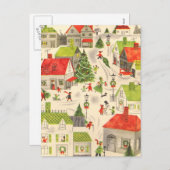 リトルクリスマスビレッジ シーズンポストカード (正面/裏面)