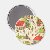 リトルクリスマスビレッジ マグネット (正面/裏面)