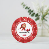 リトルクリスマス小妖精や小人ドールカスタムクリスマスカード シーズンカード (スタンド正面)