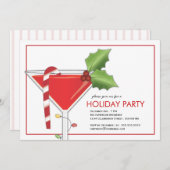 リトルクリスメリーマスカクテルホリデーパーティー 招待状 (正面/裏面)