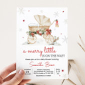 リトルクレストメリーベビーシャワー招待状 招待状