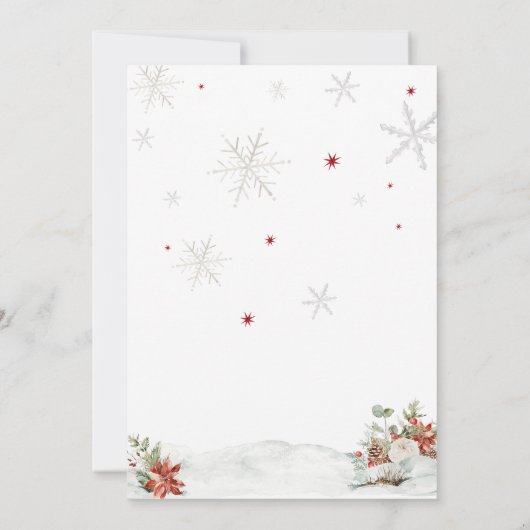 リトルクレストメリーベビーシャワー招待状 招待状 (裏面)