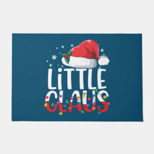 リトルクロースクリスマスパジャマスマッチングファミリーXma ドアマット