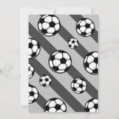 リトルクールスモダンライカーサッカー誕生日 招待状 (裏面)